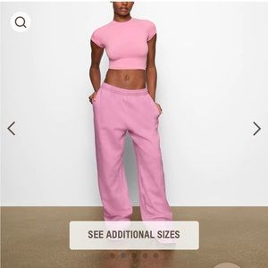 Skims Bubblegum Boyfriend Pants